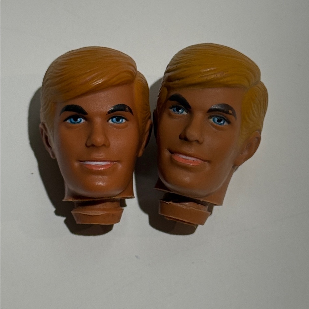 1970’s Malibu Ken Heads Set of 2